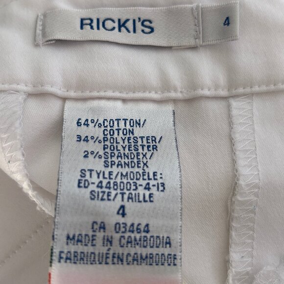 Rickis Tailored Knee-Length Shorts in White - Picture 5 of 6